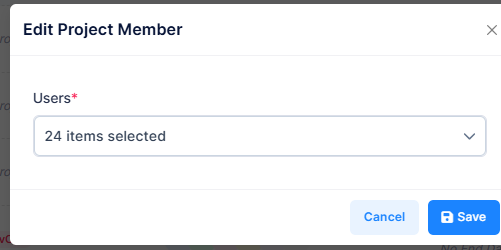 Add New Project Members