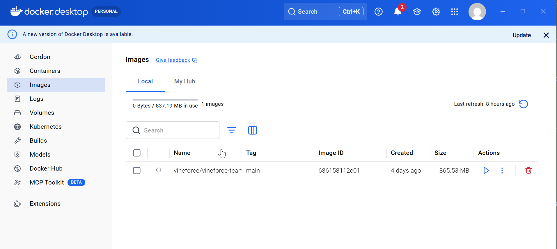 Docker image