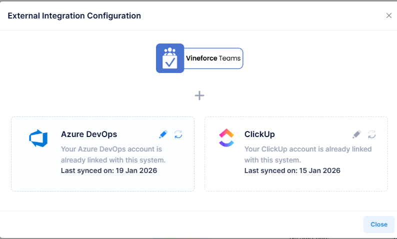 External Integration Configuration