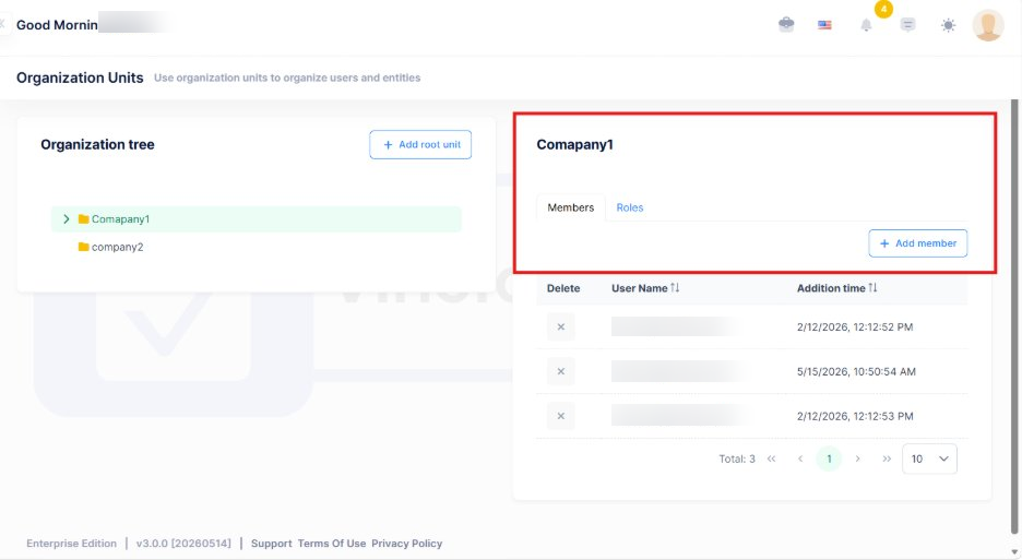 Manage Members and Roles