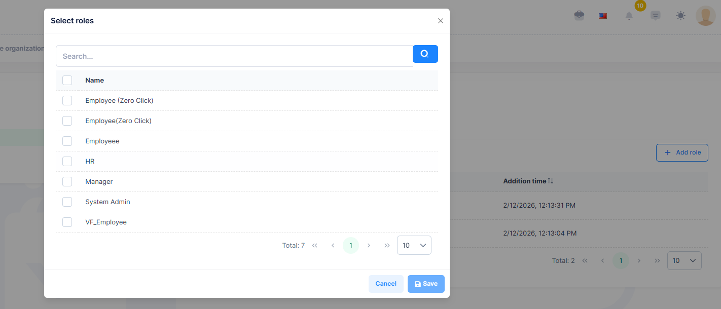 Manage Roles