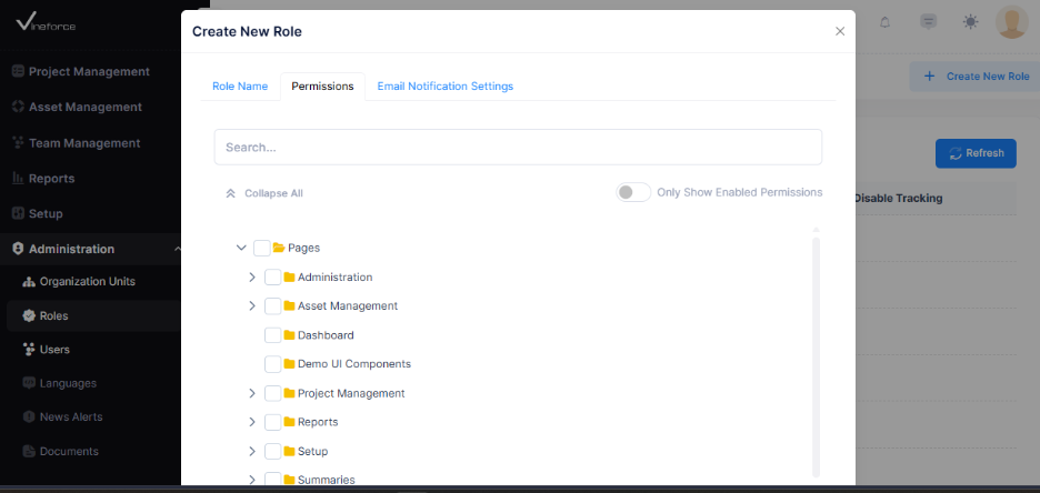 Role Permissions