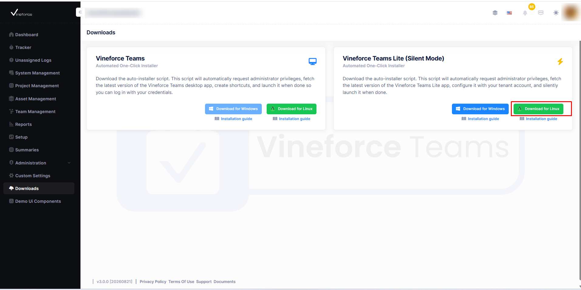 Download Vineforce Teams Lite for Linux